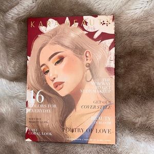 Eyeshadow pallet with 16 different colors and shades